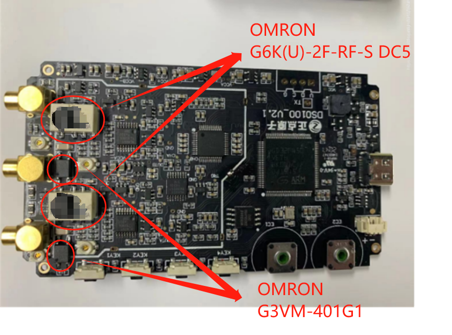 歐姆龍(高頻)信號/Mosfet繼電器應用于示波器